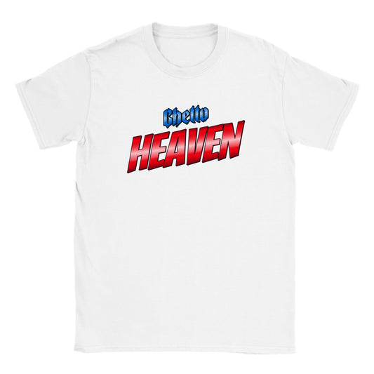 streetwear t -shirts  - Dress Hood Street-Ghetto Heaven  White T-shirt